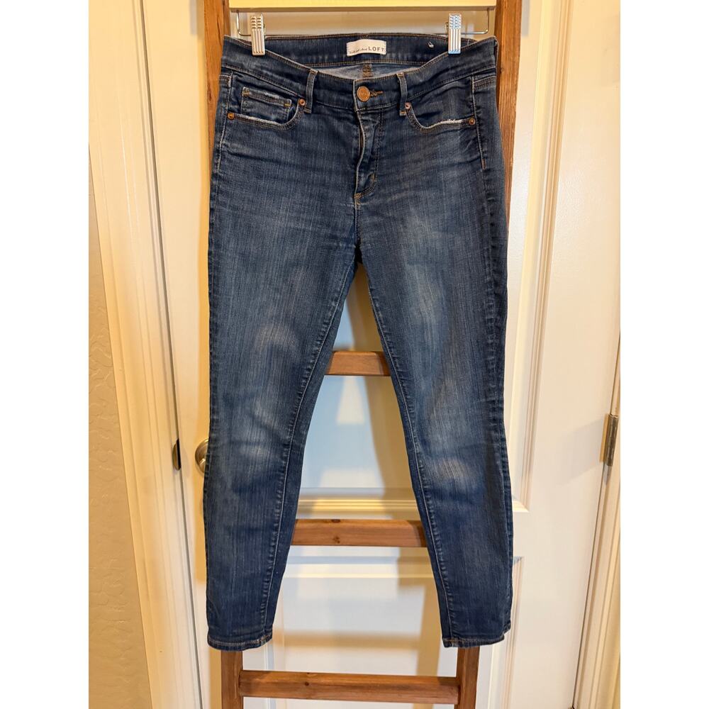 Ann Taylor Loft- Dark Skinny Cropped Jeans-Size 6